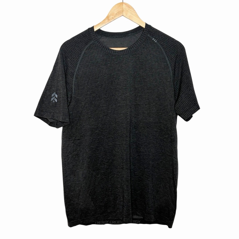 Lululemon Metal Vent Tech Short Sleeve Shirt Black Mens Size M Athletic Active